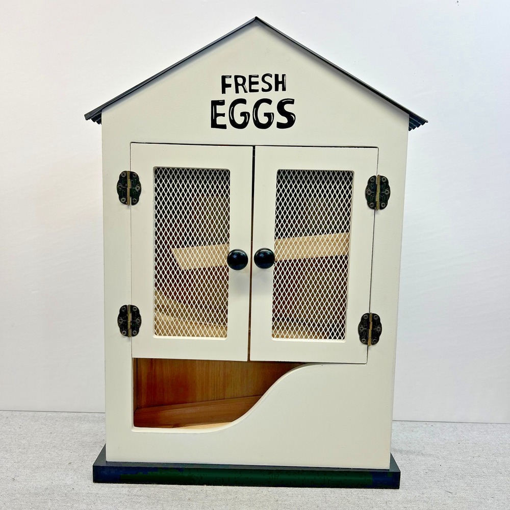 Tractor Supply Farm Fresh Egg Holder Counter Wall Hanging Dispenser 17" Shed